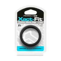 #17 Xact-Fit Cockring 2-Pack - Black