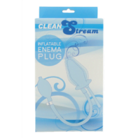 Clean Stream - Inflatable Enema Plug - Silicone - Black