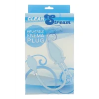 Clean Stream - Inflatable Enema Plug - Silicone - Black
