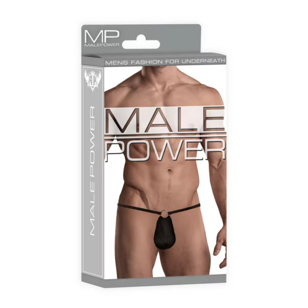 G-String w/Front Ring Black One Size