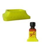 no flip bottle holder 24/25ml square bottle yellow