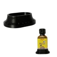 no flip bottle holder 24/25ml oval bottle black