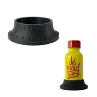 No Flip Holder 30ml Round (JJ) Bottle - Black