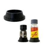 No Flip Holder 10/24/30ml Aluminium Round Bottle - Black