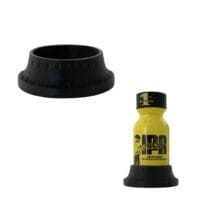 No Flip Holder 15ml Round (JJ) Bottle - Black