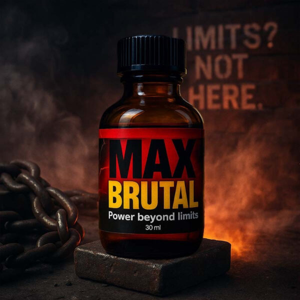 max brutal poppers 30ml with sniffer