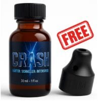 crash harder faster & more intense poppers 30ml with sniffer