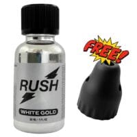 rush white gold poppers 30ml with sniffer