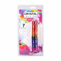 Crystal Jellies - Classic Dong - 7 / 17,8 cm - Regenboog