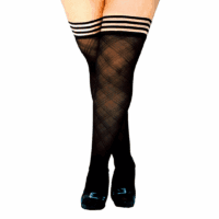 Tiffany - Thigh High - B - Black