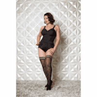 Tiffany - Thigh High - B - Black