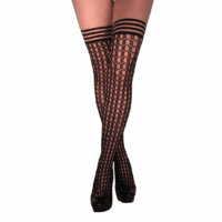 Mimi - Thigh High - B - Black