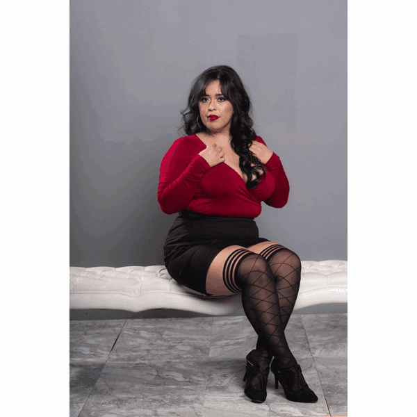 Anna - Thigh High - A - Black
