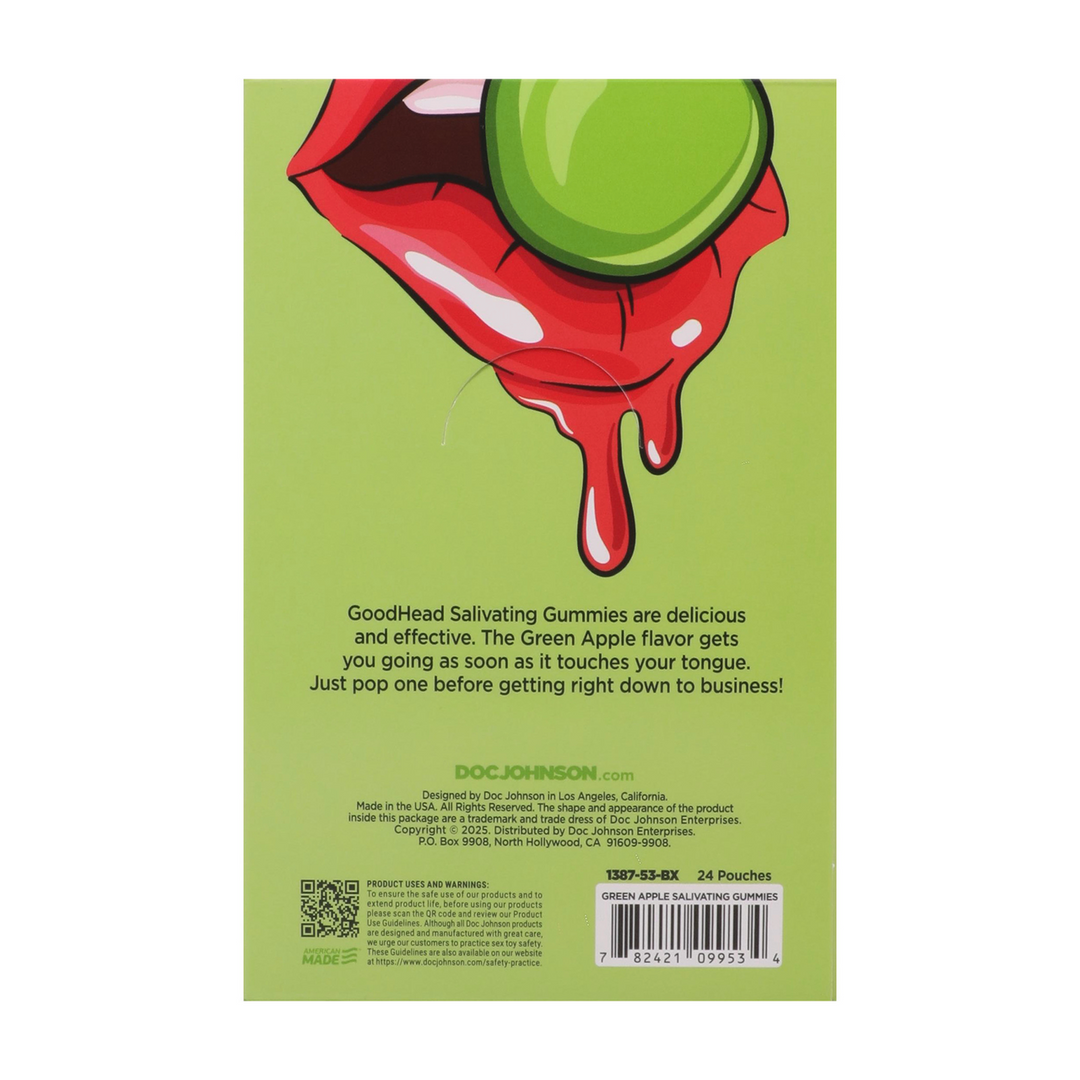 Goodhead  - Speekselopwekkende Gummies - 24 stuks display - 12 gr - Groene Appel
