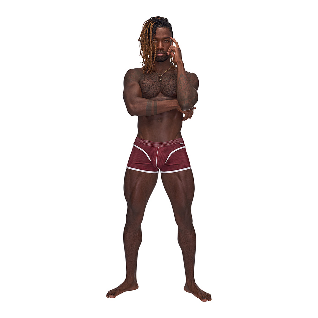 Sport Mesh - Mini Short - XL - Burgundy
