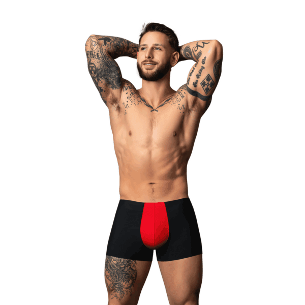 Hot Mesh - Pouch Short - XL - Zwart/Rood