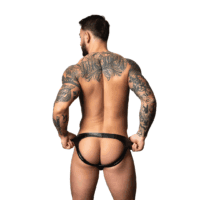 Liquid Onyx - Moonshine - Wetlook Jock - L/XL - Zwart