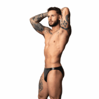 Liquid Onyx - Moonshine - Wetlook Jock - S/M - Zwart
