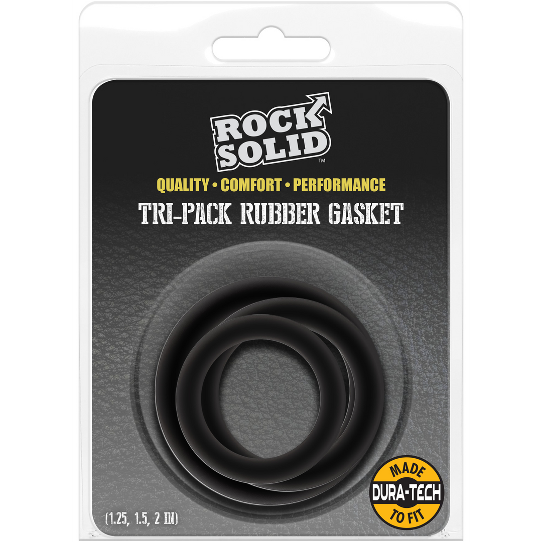 Rock Solid  - Tri-Pack Rubber Gasket - Cockring Set