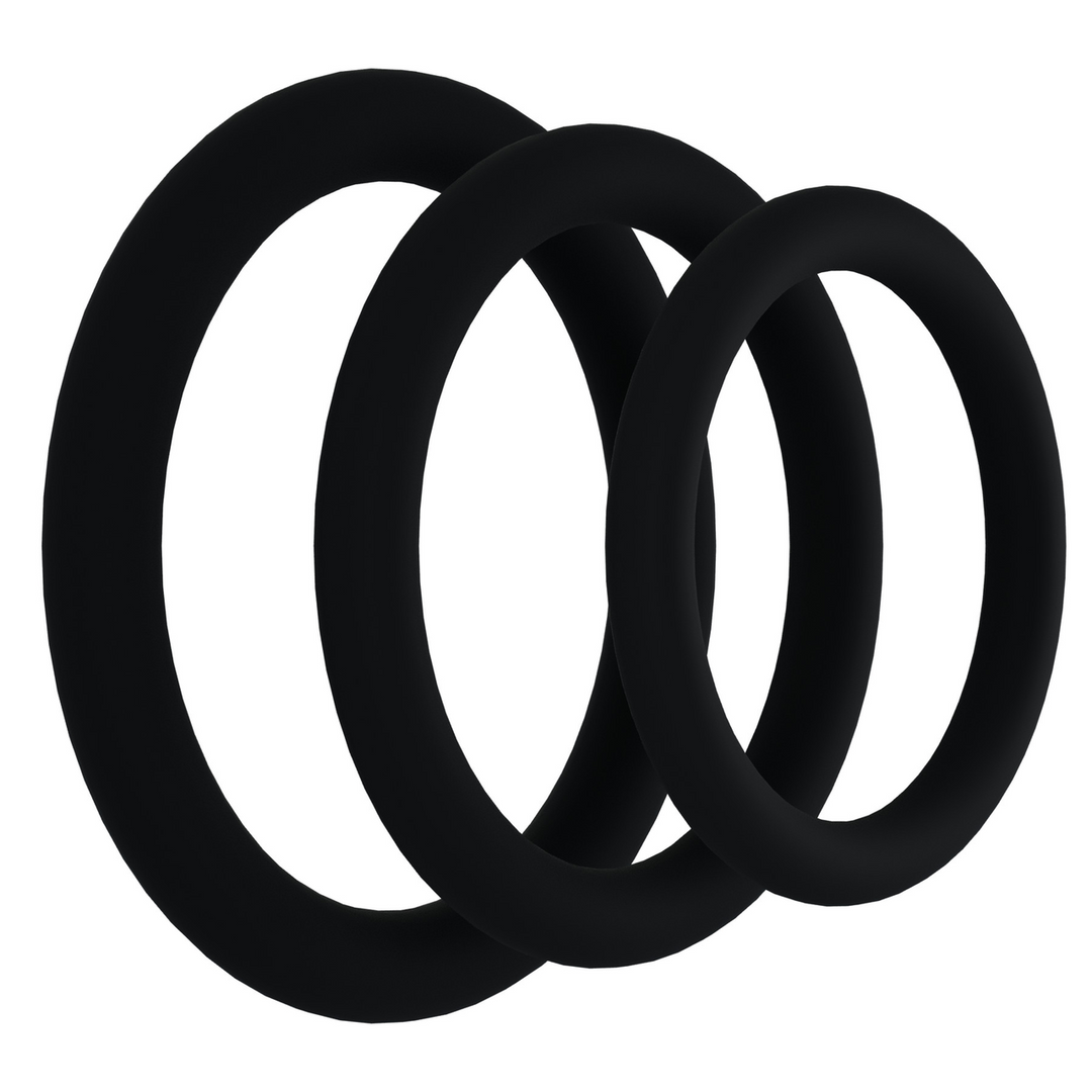Rock Solid  - Tri-Pack Silicone Gasket - Cockring Set