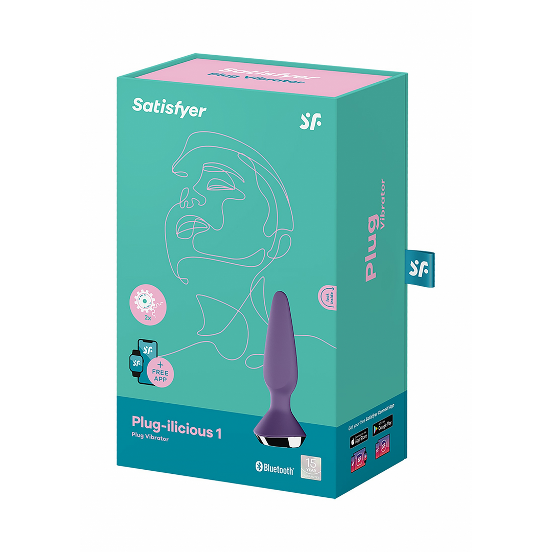 Satisfyer - Plug-ilicious 1 - Vibrerende Butt Plug - Paars