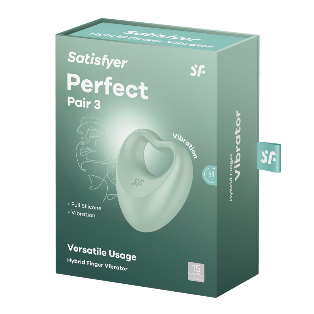 Satisfyer - Perfect Pair 3 - Hybrid Finger Vibrator - Groen