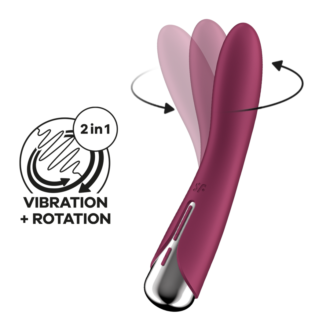 Satisfyer - Spinning Vibe 1 - Roterende G-Spot Vibrator - Rood