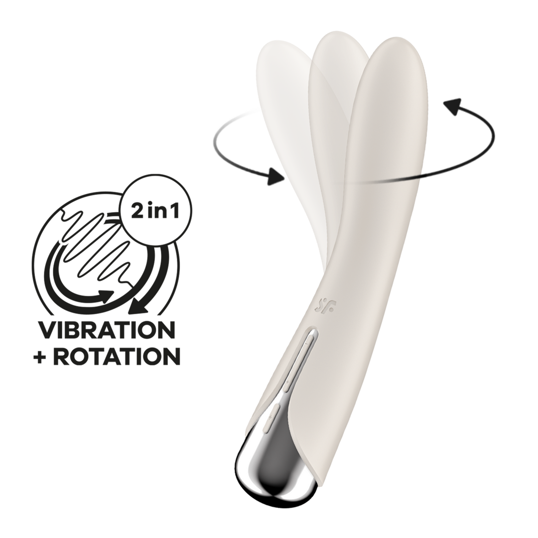 Satisfyer - Spinning Vibe 1 - Rotating G-Spot Vibrator - Beige