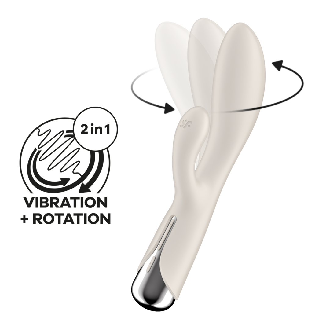 Satisfyer - Spinning Rabbit 1 - Rotating Rabbit Vibrator - Beige