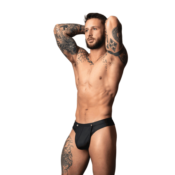 Oh Snap! - Snap Off Tanga - S/M - Zwart