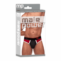 Retro Sport - Panel Thong - L/XL - Zwart/Rood