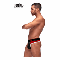 Retro Sport - Panel Thong - L/XL - Zwart/Rood