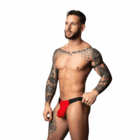 Hot Mesh - Bong Thong - L/XL - Rood/Zwart