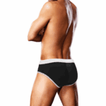 Swim Brief - Black Oversized Paw - L