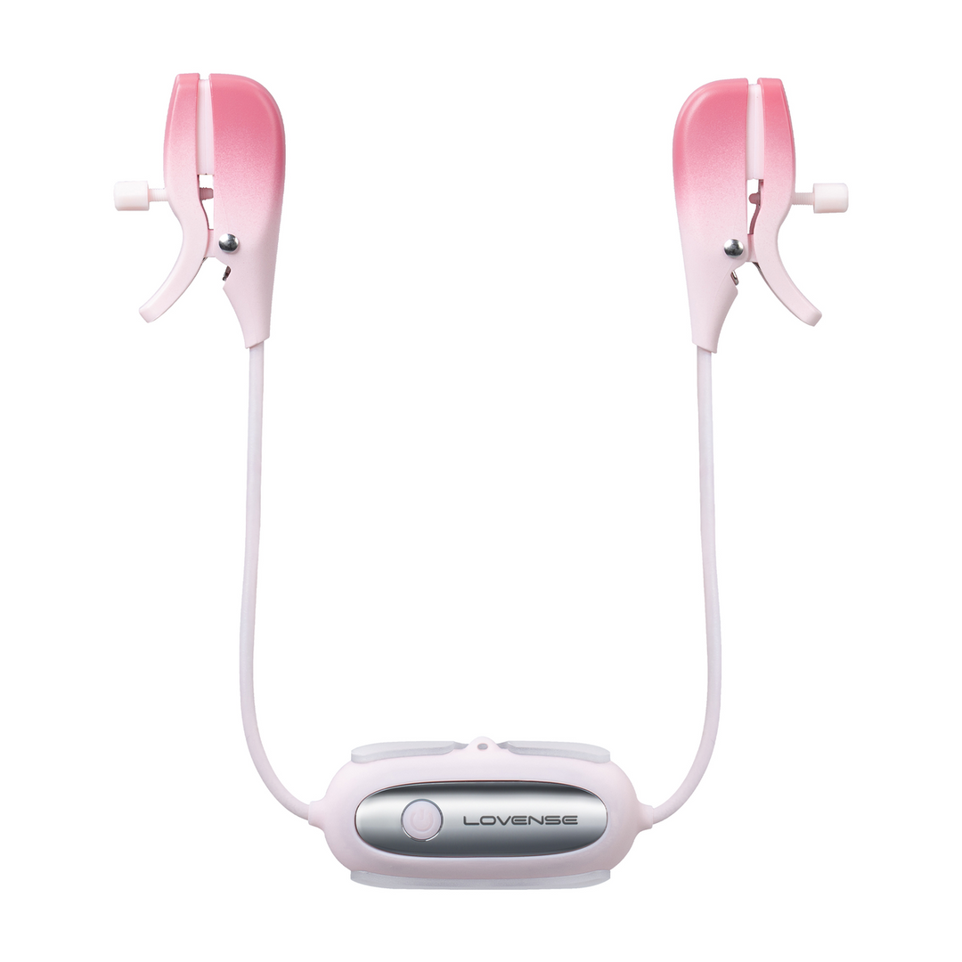Gemini - App-gestuurde Vibrerende Tepelklemmen - Roze