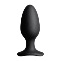 Hush 2 - App-bestuurde Vibrerende Anale Plug - 2,25 / 5,7 cm - Zwart