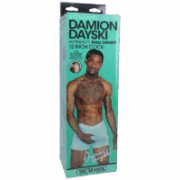 Damion Dayski - Realistic ULTRASKYN Dildo - 12 / 30 cm - Chocolate