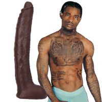 Damion Dayski - Realistic ULTRASKYN Dildo - 12 / 30 cm - Chocolate
