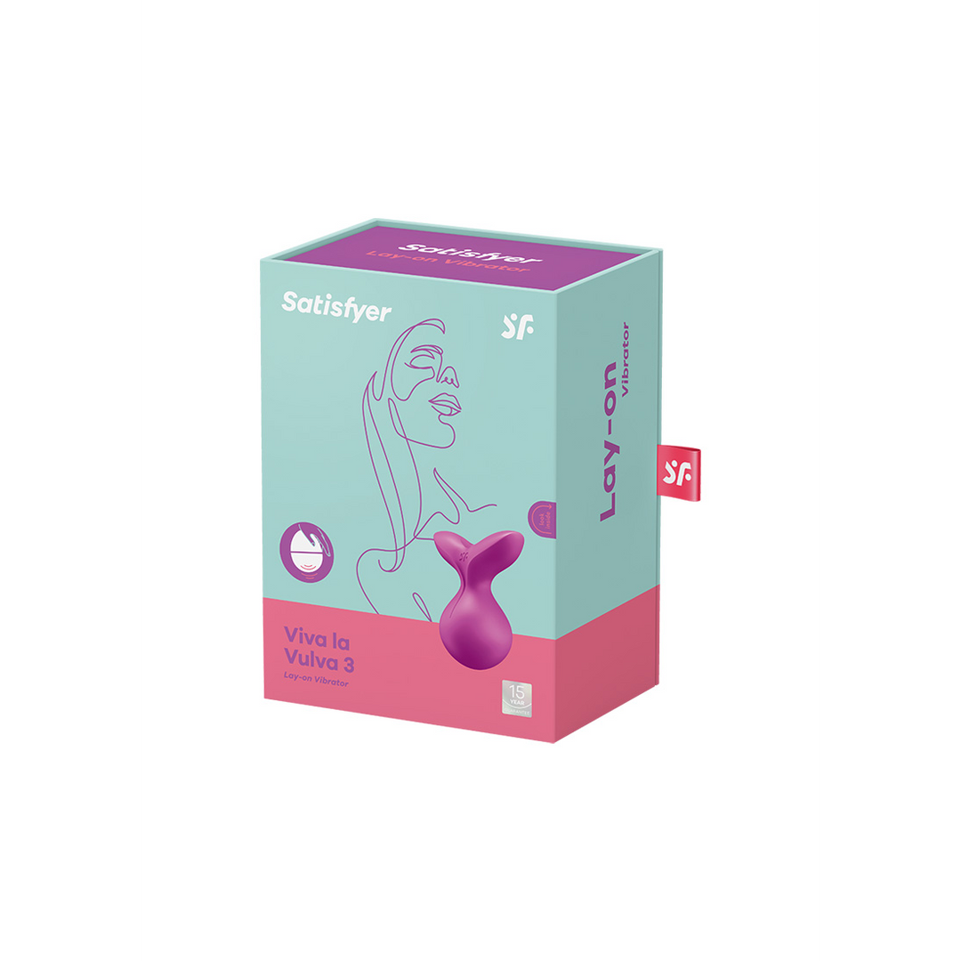 Satisfyer - Viva la Vulva 3 - Lay-On Vibrator - Violet