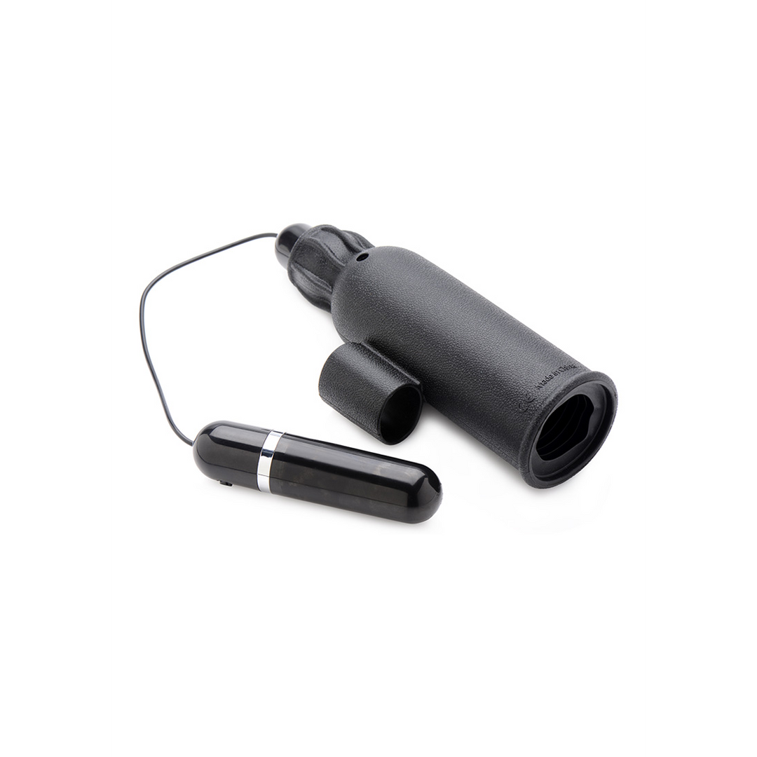 Trinity Vibes - Lightning Stroke - Siliconen Stroker met Vibrerende Bullet