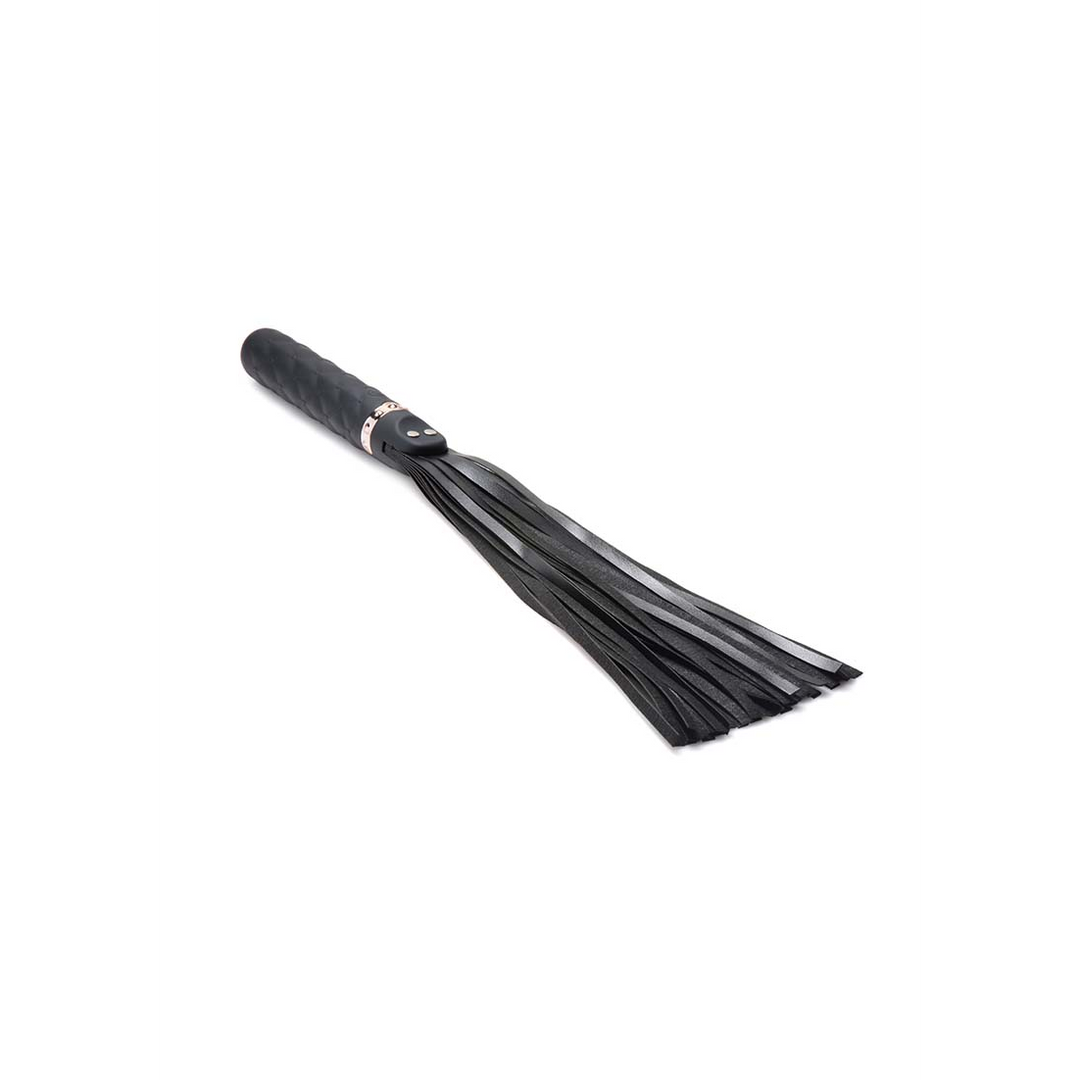 Master Series - Vibra-Lasher - Vibrerende Silicone Dildo Flogger