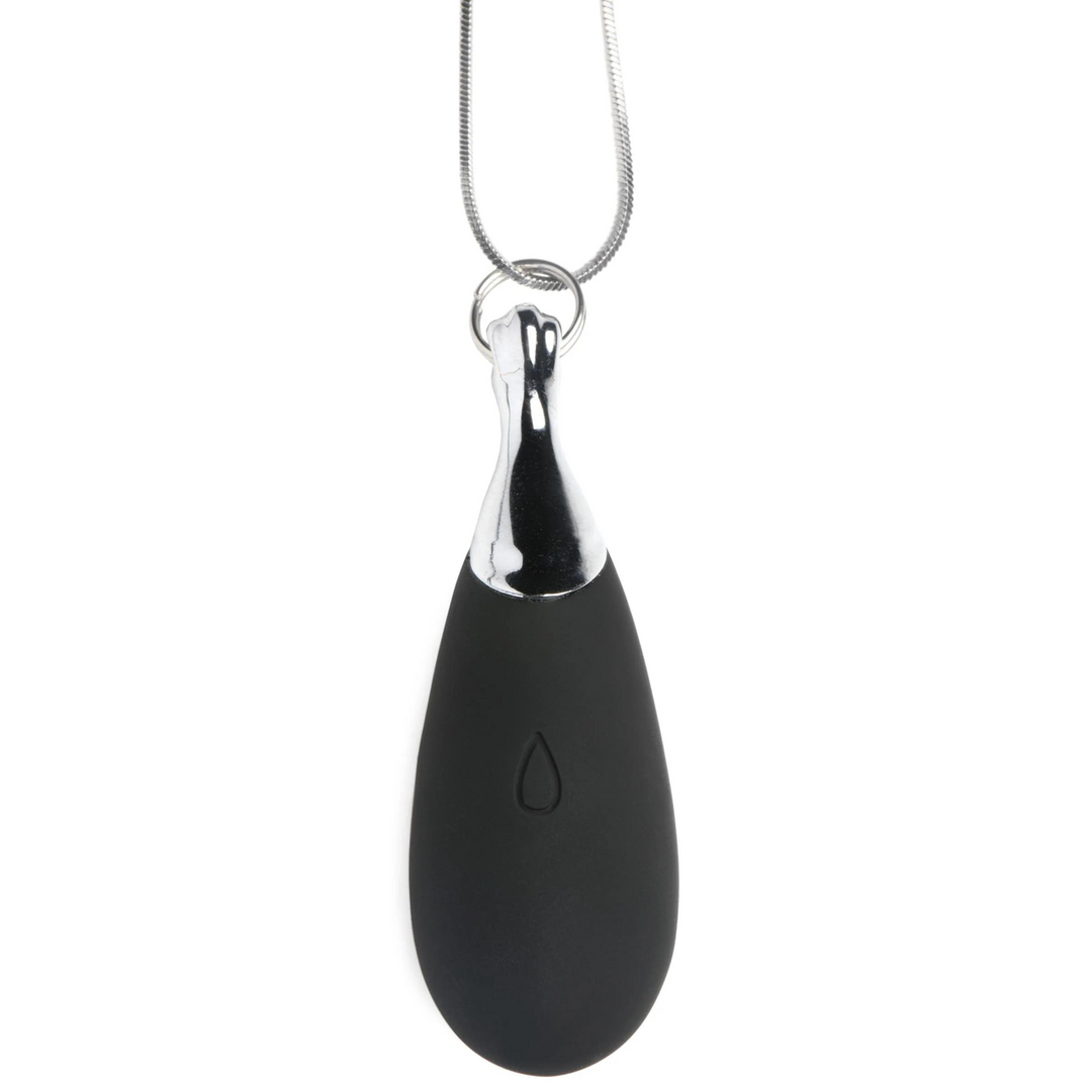 Charmed - Vibrerende Silicone Druppelketting - Zwart