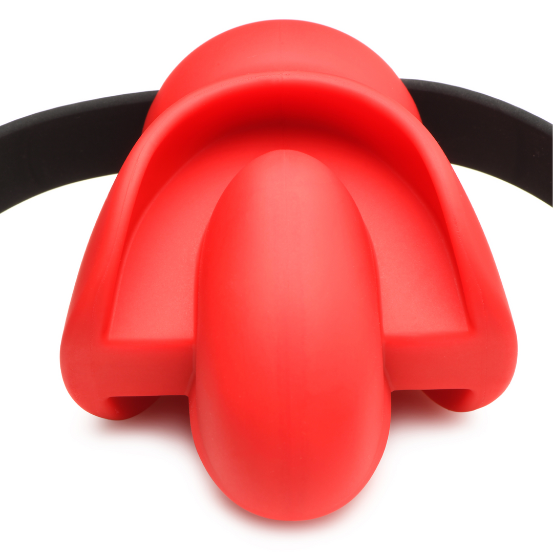 Master Series - Gag Order - Extreme Silicone Ball Gag - Rood