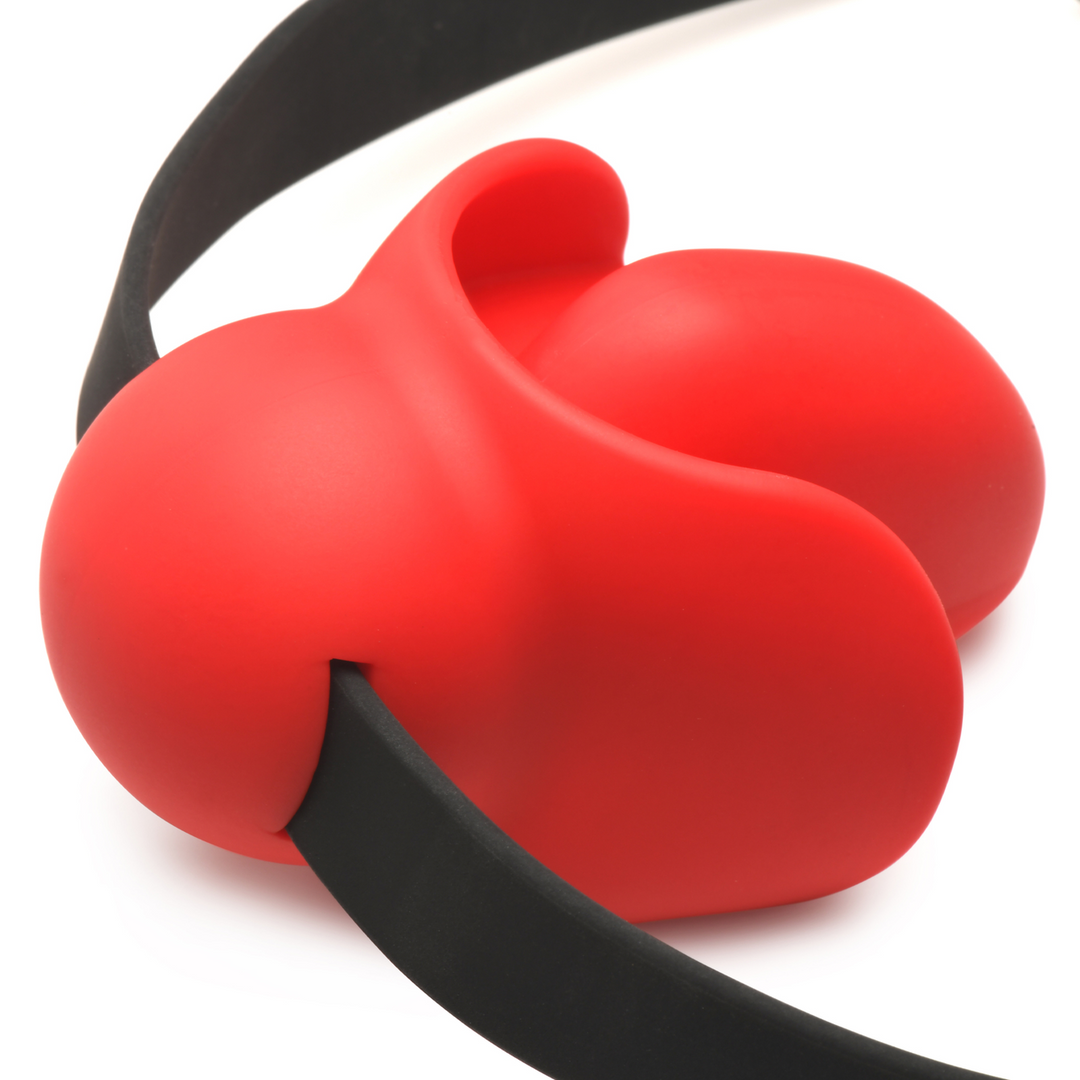 Master Series - Gag Order - Extreme Silicone Ball Gag - Rood