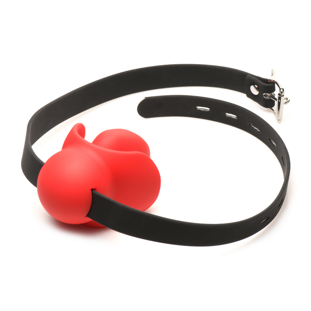 Master Series - Gag Order - Extreme Silicone Ball Gag - Rood