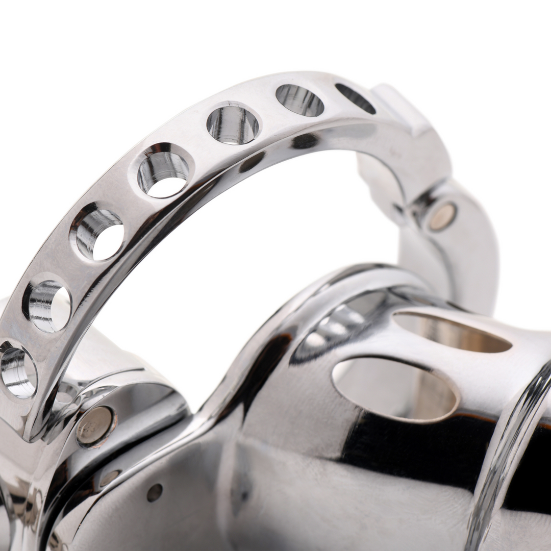 Master Series - Cock Cuff - Snap-On Chastity Cage - Zilver