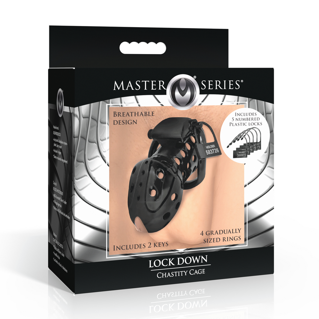 Master Series - Lock Down - Kinkkooi - Zwart