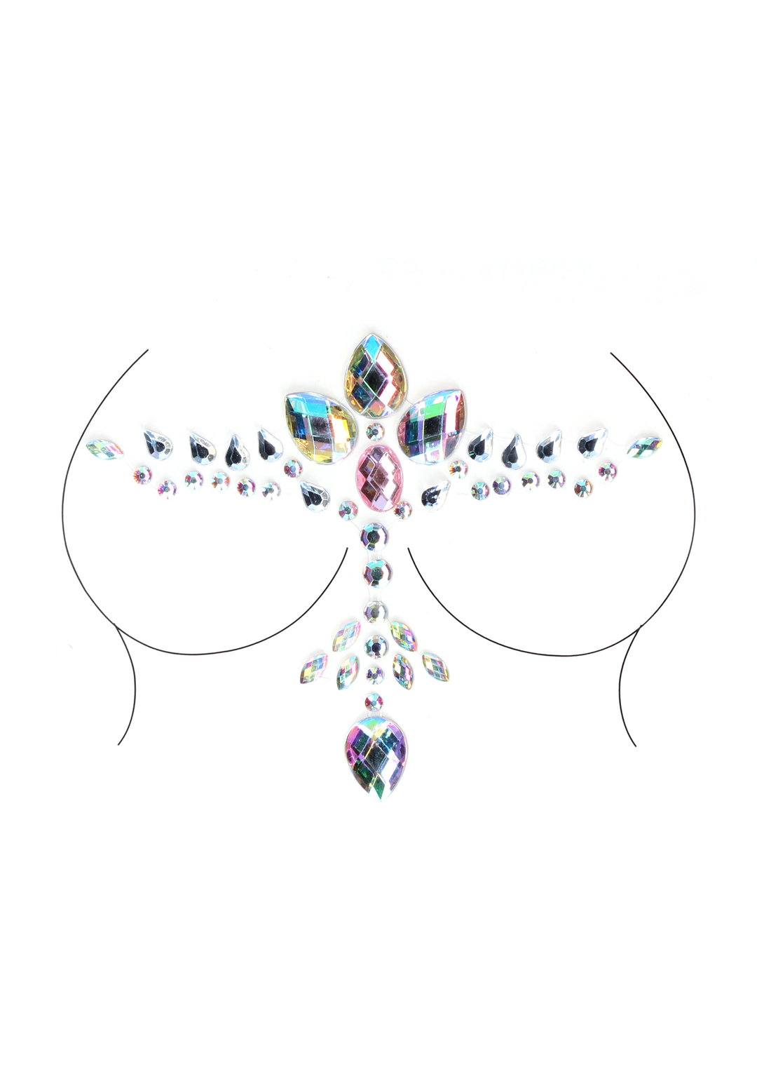 Bliss  - Stralende Cleavage Bling Sticker