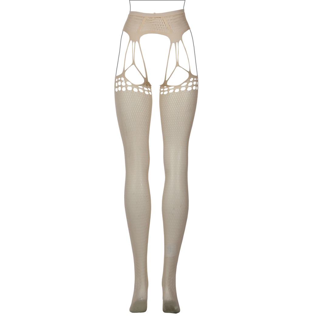 Shredded Suspender Pantyhose - One Size