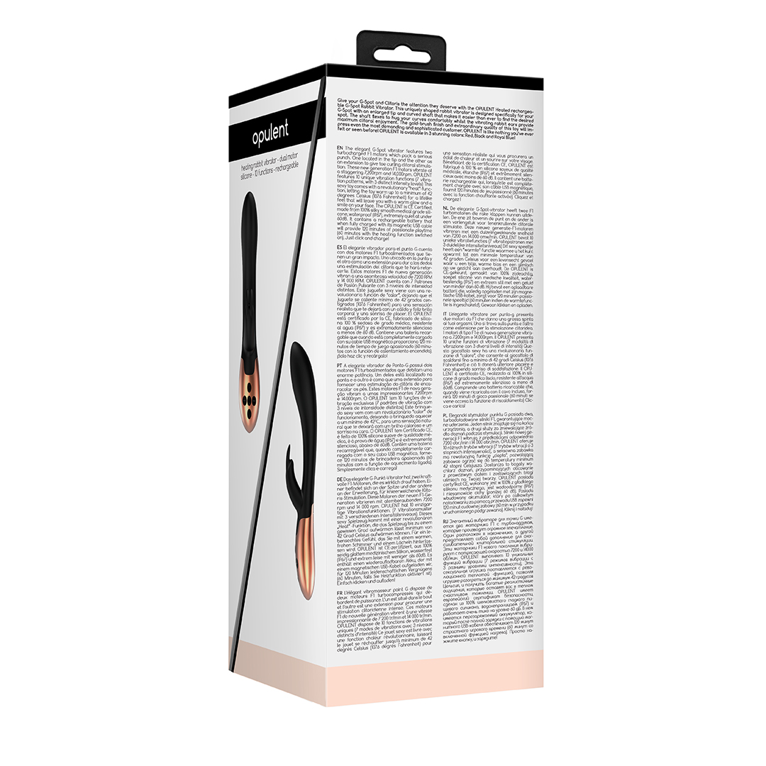 Elegance - Opulent - Verwarmde Konijnen Vibrator